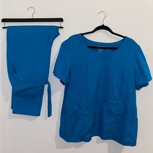 Blue Short Sleeve Women's Top